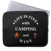 Funnt Camping und Redewendungen Laptopschutzhülle (Vorderseite)