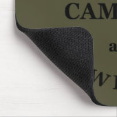 Funnt Camping und Redewendungen Mousepad (Ecke)