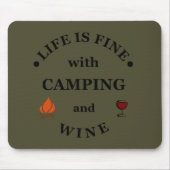 Funnt Camping und Redewendungen Mousepad (Vorne)