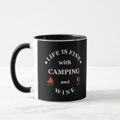 Funnt Camping und Redewendungen Tasse (Links)