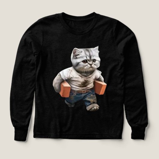 Funnt Cat Bau mit Ziegeln (Design Vorderseite)