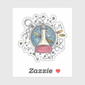 Funny С Hemistry Science Puff Aufkleber (Blatt)