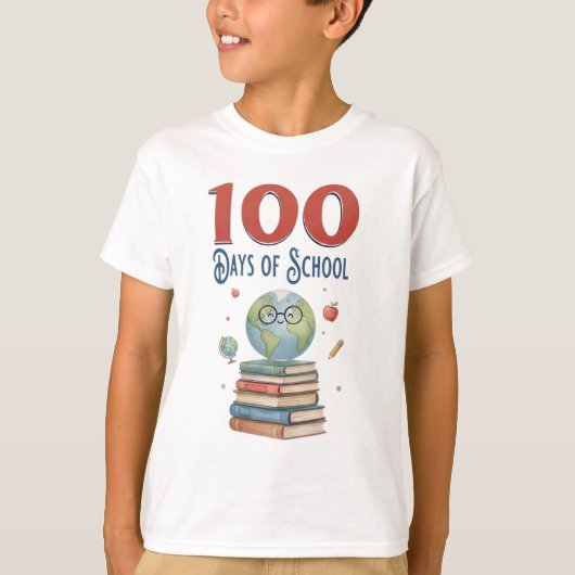Funny 100 days of school T-Shirt (Vorderseite)