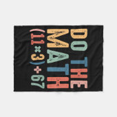 Funny 100 Days School Math Equation Do The Math 10 Fleecedecke (Vorderseite (Horizontal))