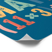 Funny 100 Days School Math Equation Do The Math 10 Poster (Ecke)