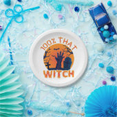 Funny 100% der Hexe Halloween Papier Teller (Party)