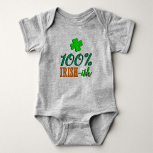 Funny 100% Irish - ish Baby Strampler