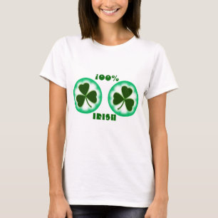 Funny 100% IRISH Lady T - Shirt