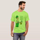 Funny 100% IRISH MAN T-Shirt (Vorne ganz)