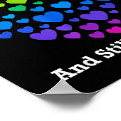 Funny 100th Day Of School Shirt Teacher Heart Vale Poster (Ecke)