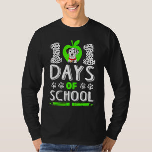 Funny 101 Days of School Dalmatiner Hund 100. Smar T-Shirt