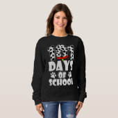 Funny 101 Days School Dog Lover Students Teachers  Sweatshirt (Vorne ganz)