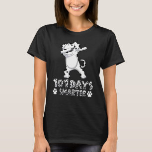 Funny 101 Days Smarter Dabbing Dalmatiner Hund T-Shirt