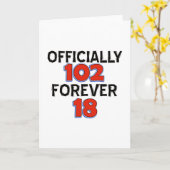 FUNNY 102 Jahre Geburtstagsdesigns Karte (Gelbe Blume)