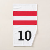 Funny 10 Button für Rechtsbeistand Bowling  Handtuch (Handtuch)