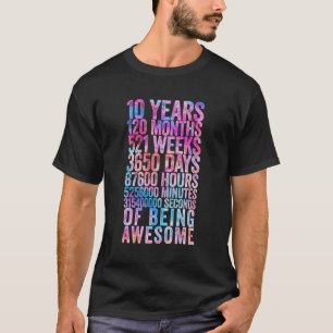 Funny 10. Geburtstag Shirt Altes Meter Sonne 10 Ja