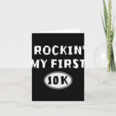 Funny 10k Race Training New Runner Gift My First 1 Karte (Vorderseite)