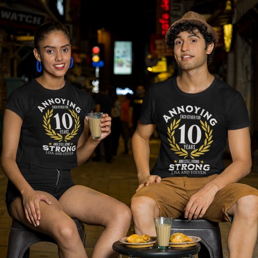 Funny 10th Anniversary for couples T-Shirt