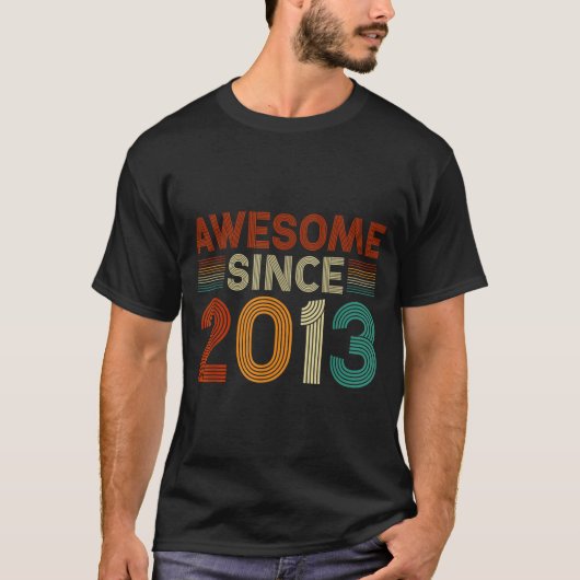 Funny 12 Year Old Awesome Since 2013 Birthday Son T-Shirt (Vorderseite)