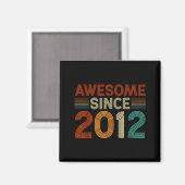 Funny 13 Year Old Awesome Since 2012 Birthday Son Magnet (Vorderseite/Rückseite)