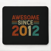 Funny 13 Year Old Awesome Since 2012 Birthday Son  Mousepad (Vorne)
