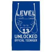 Funny 13th birthday level 13 unlocked gamers kleine geschenktüte (Vorderseite)