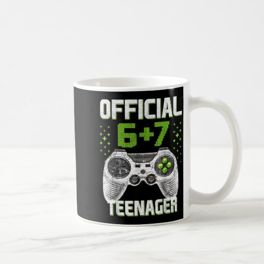 Funny 13th Birthday Teenager 6+7 Year Old Boys Kid Kaffeetasse (Rechts)