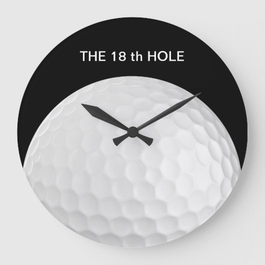 Funny 18th Hole Golf Wall Uhren (Vorderseite)