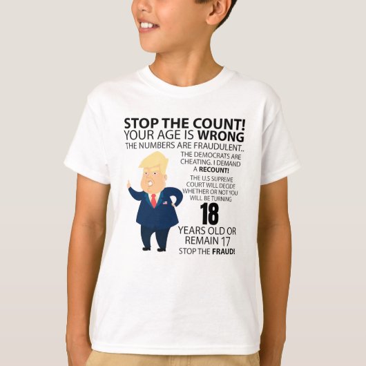 Funny 18th Year Birthday Present Happy Birth year T-Shirt (Vorderseite)