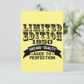 Funny 1950 Birthday Card Limited Edition Dankeskarte (Stehend Vorderseite)