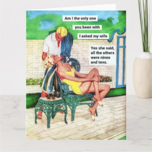 Funny 1950s Hausfrau Karte