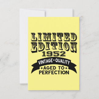 Funny 1952 Birthday Card Limited Edition Dankeskarte