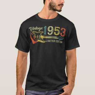Funny 1953 Geburtstagsgeschenk für Männer Guitar L T-Shirt