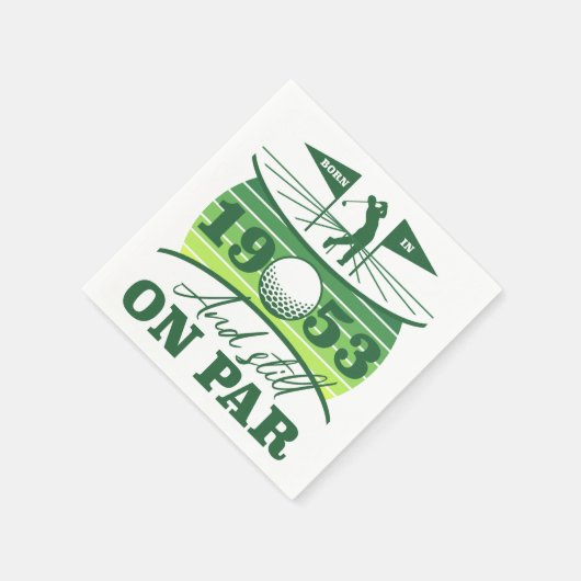 Funny 1953 Golfer 70. Geburtstag Serviette (Ecke)