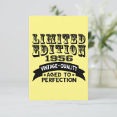 Funny 1956 Birthday Card Limited Edition Dankeskarte (Stehend Vorderseite)