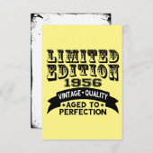 Funny 1956 Birthday Card Limited Edition Dankeskarte (Vorne/Hinten)