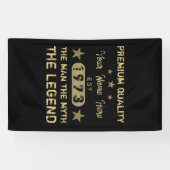 Funny 1973 Birthday Man Myth Legend Banner (Horizontal)