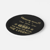 Funny 1973 Birthday Man Myth Legend Pappteller (Schrägansicht)