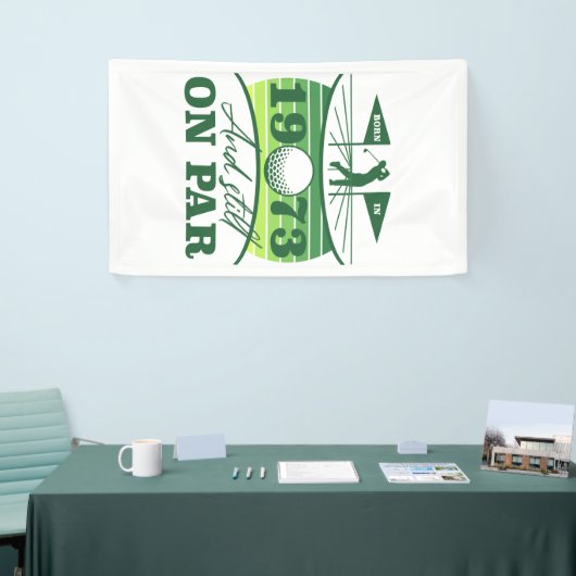 Funny 1973 Golfer 50. Geburtstag Banner (Messeveranstaltung)