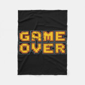 Funny 1980s Retro Video Game Arcade Nostalgia Game Fleecedecke (Vorderseite)