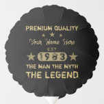 Funny 1983 Birthday Man Myth Legend<br><div class="desc">Ein lustiges Geburtstagsdesign,  das dem Mann den Mythos der Legende sagt! Geburtstagsgeschenke für Männer,  die ihr Alter in einem einstündigen Jahr feiern. Schwarz und Gold mit einem coolen Not leidenden Schriftart,  der Ihnen lasse,  Ihren Namen mit der Option personalisieren!</div>