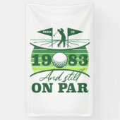 Funny 1983 Golfer 40. Geburtstag Banner (Vertikal)