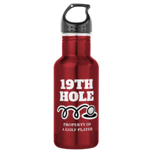 Funny 19. Loch Wasserflasche Geschenk für Golfspi