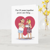 Funny 19 th Wedding Anniversary Card Karte (Gelbe Blume)