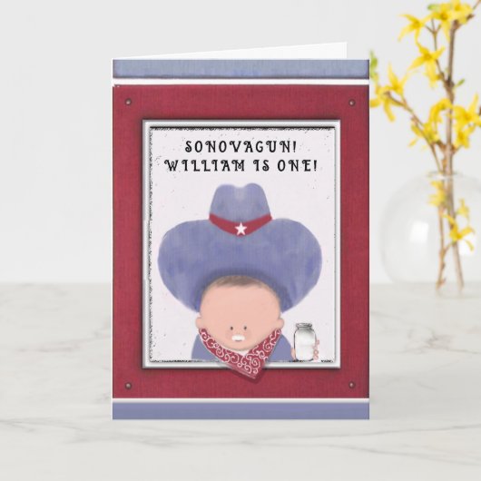 Funny 1. Geburtstagkarte Karte (Gelbe Blume)