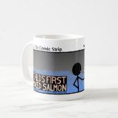 Funny 1. Räucherter Lachs Stickman Tasse - 110 (Vorderseite Links)