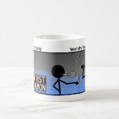 Funny 1. Räucherter Lachs Stickman Tasse - 110 (Mittel)