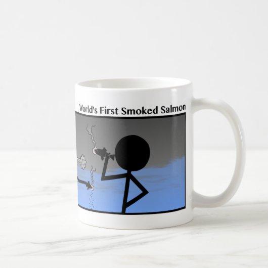 Funny 1. Räucherter Lachs Stickman Tasse - 110 (Rechts)