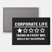 Funny 1-Star Corporate Life Review Kühlschrankmagn Magnet (Vorderseite/Rückseite)