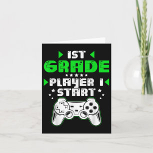 Funny 1st Player Back to School Game Video G Karte